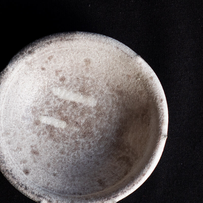 Etsushi Noguchi 4.5-inch Rinka Small Plate, White Rust