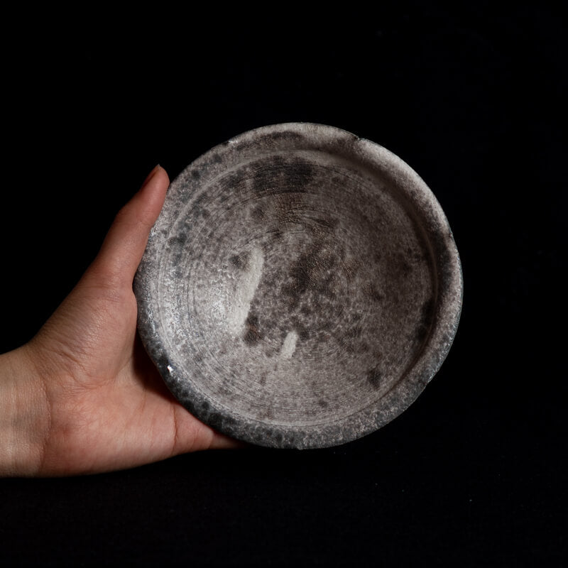 Etsushi Noguchi 4.5-inch Rinka Small Plate - Ash Glaze