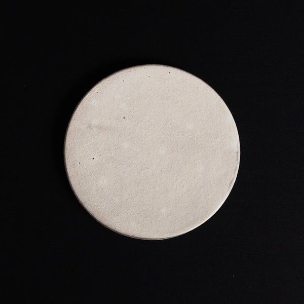 中川幹世 粉引 たいこ皿 丸
