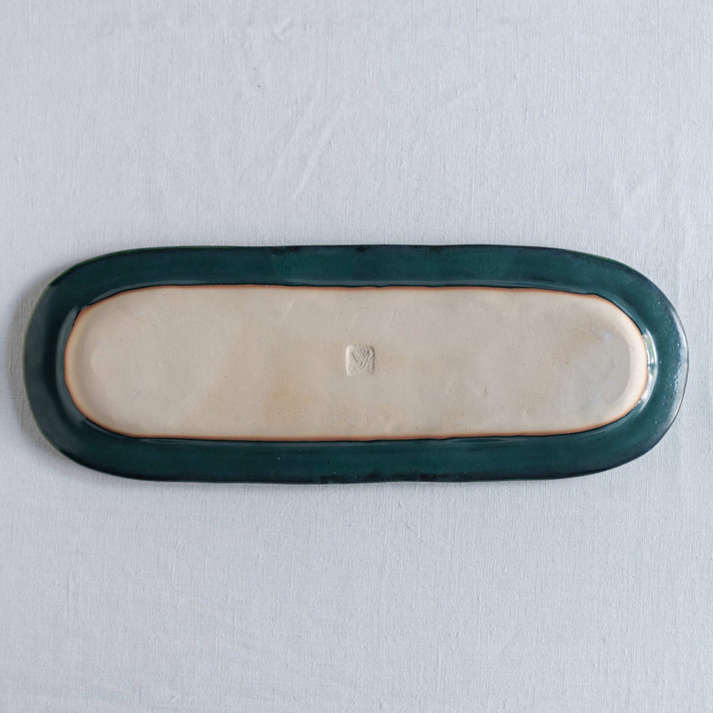 Yukiko Nagahama - Extra Long Plate, Green