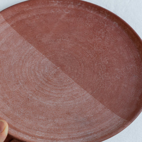 大森健司 赤土 焼き締め皿 B