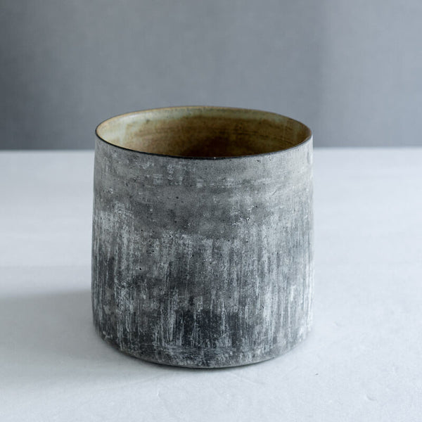 大森健司 黒土 花器 No.2