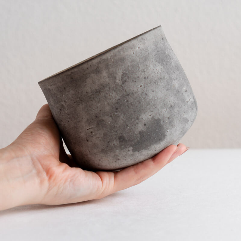 大森健司 黒土 茶碗 A