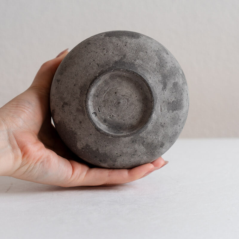 大森健司 黒土 茶碗 A