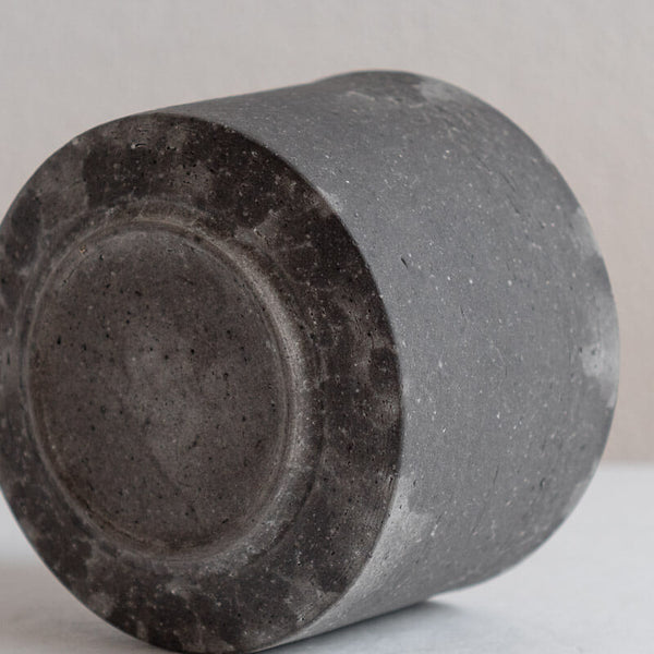 大森健司 黒土 茶碗 B