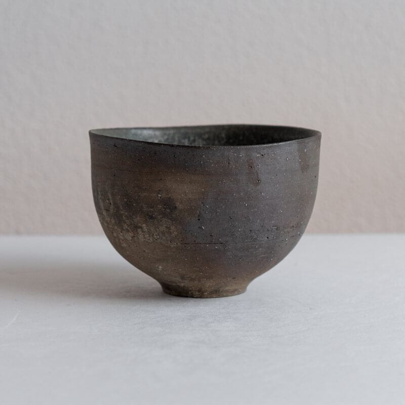 大森健司 炭化黒土 茶碗