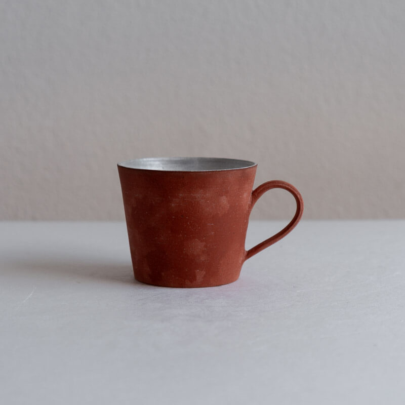 大森健司 銀彩赤土 マグ