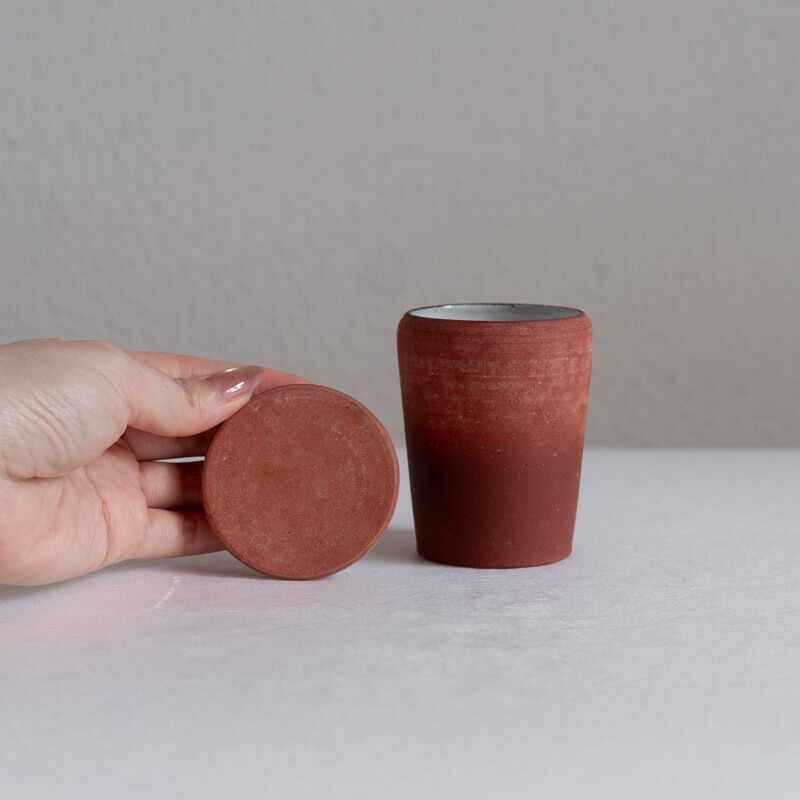 大森健司 赤土 蓋物 No.1