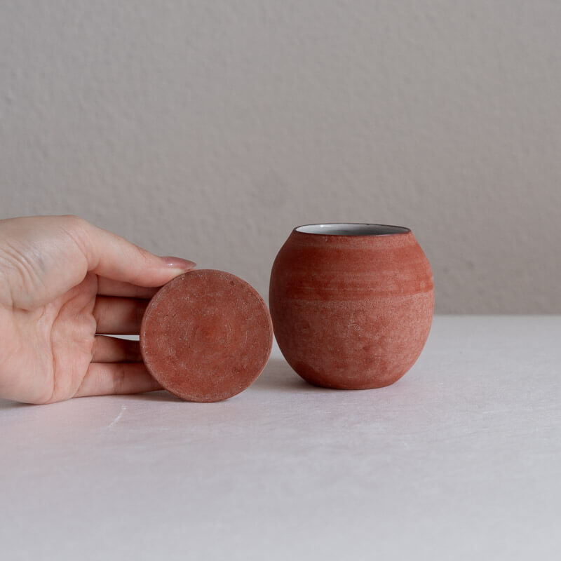 大森健司 赤土 蓋物 No.2