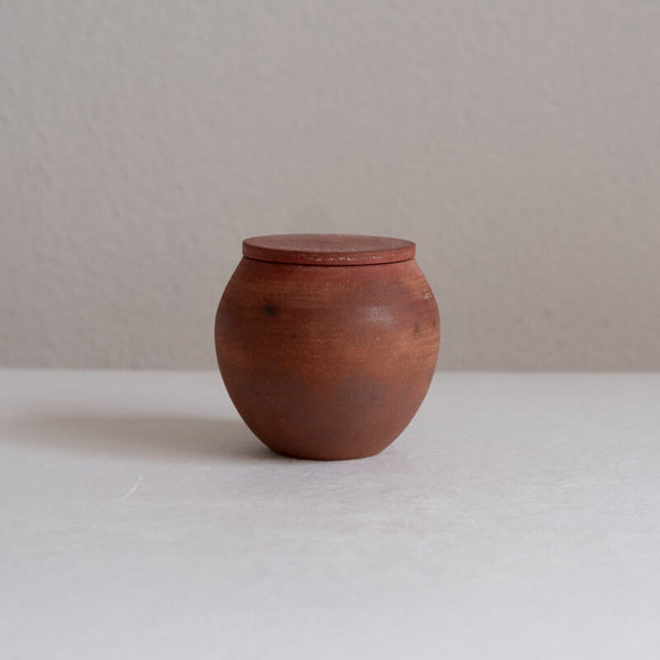 大森健司 赤土 蓋物 No.4