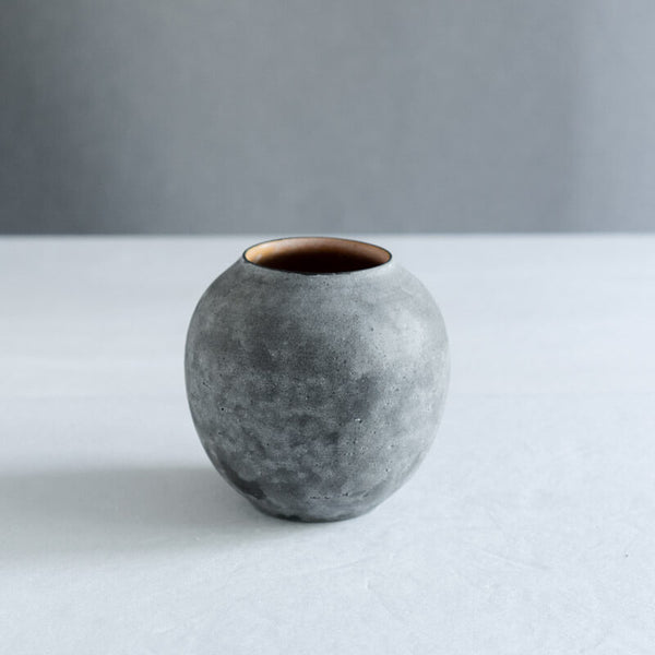 大森健司 黒土 花器  No.6