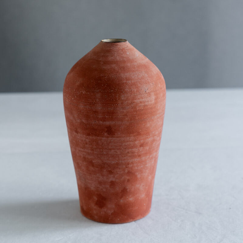 大森健司 赤土 花器 No.2