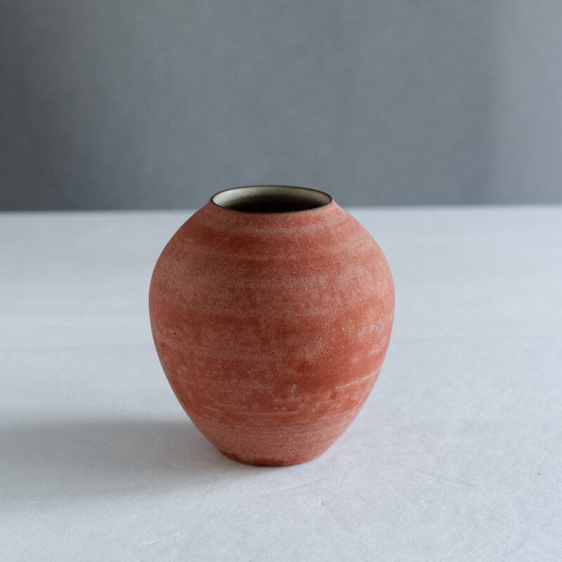大森健司 赤土 花器 No.3