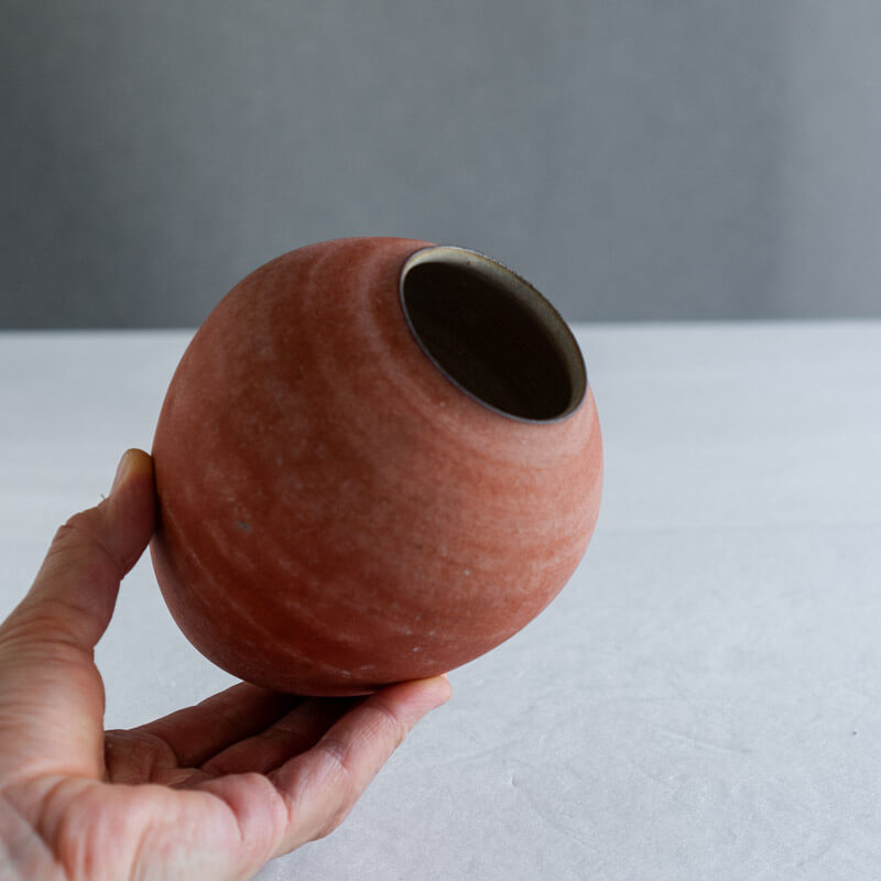 大森健司 赤土 花器 No.3