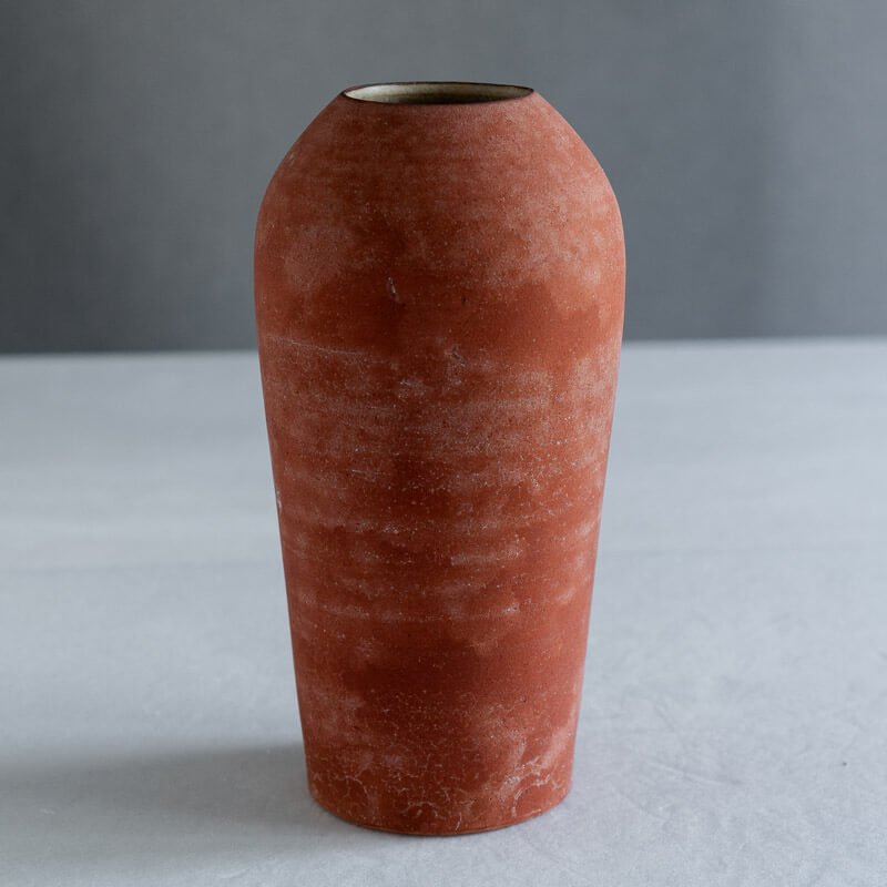大森健司 赤土 花器 No.4