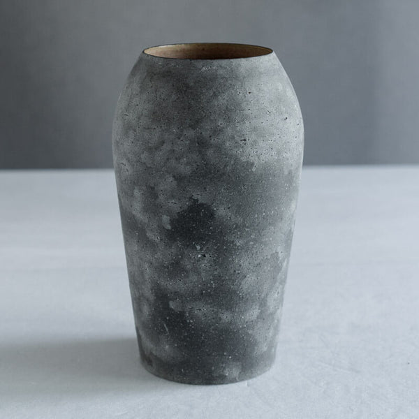 大森健司 黒土 花器  No.8