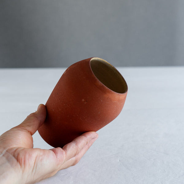 大森健司 赤土 花器 No.6