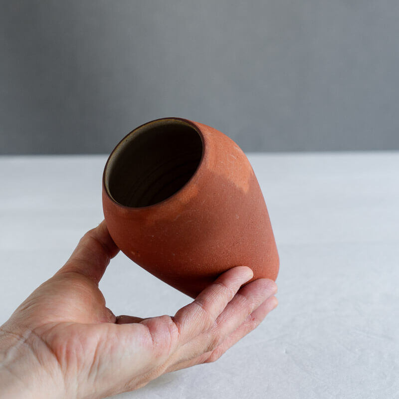 大森健司 赤土 花器 No.6