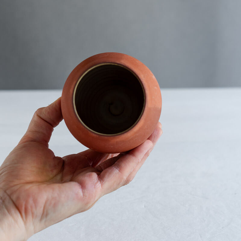 大森健司 赤土 花器 No.6