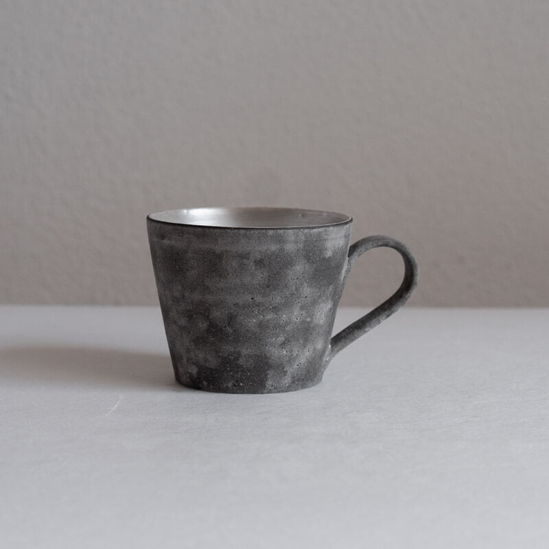 大森健司 銀彩黒土 マグ