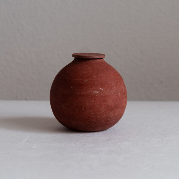 大森健司 赤土 蓋物 No.6