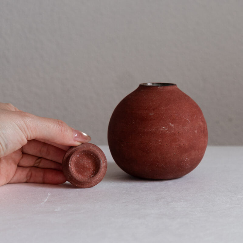 大森健司 赤土 蓋物 No.6