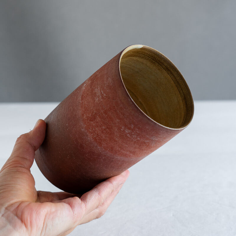 大森健司 赤土 花器 No.7