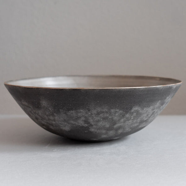 大森健司 銀彩黒土 鉢