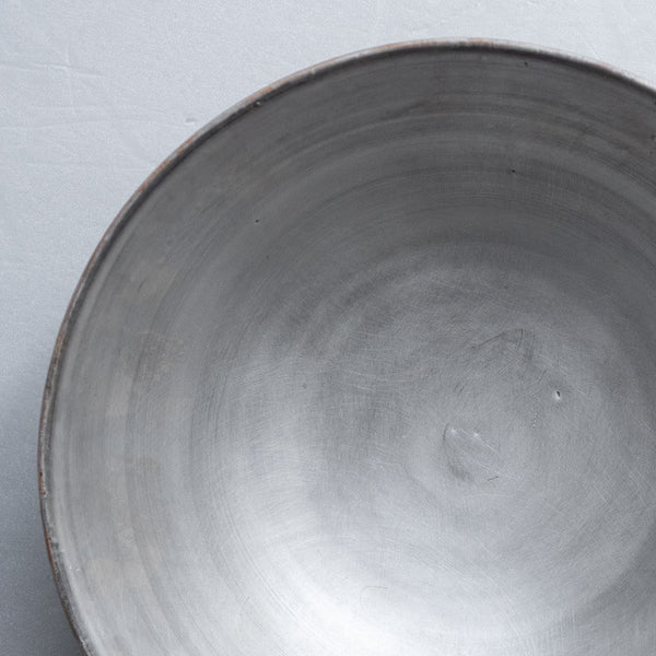 大森健司 銀彩黒土 鉢