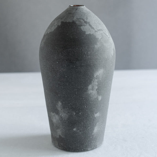 大森健司 黒土 花器  No.9