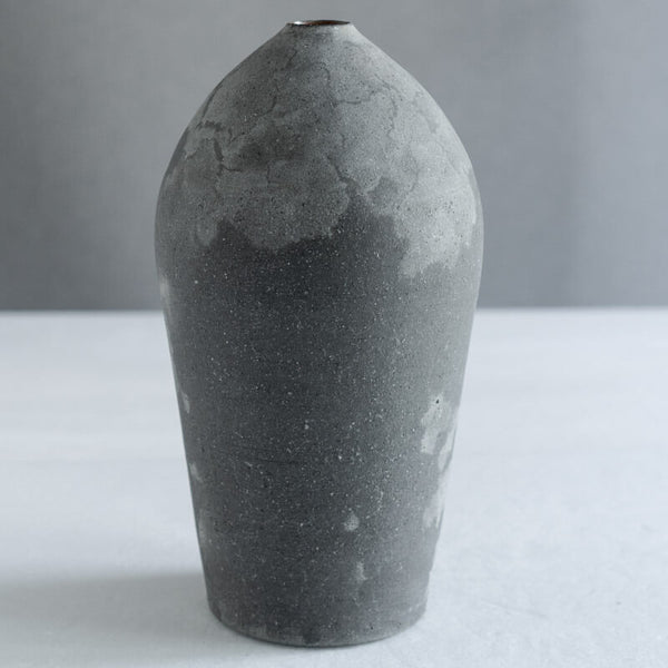 大森健司 黒土 花器  No.9