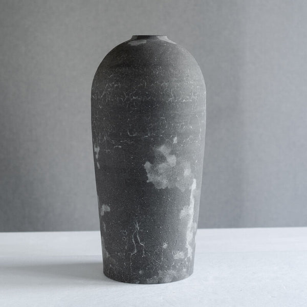 大森健司 黒土 花器  No.11