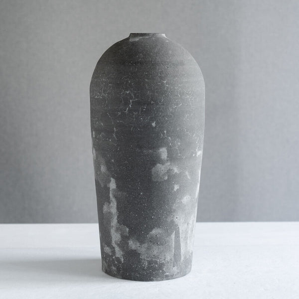 大森健司 黒土 花器  No.11