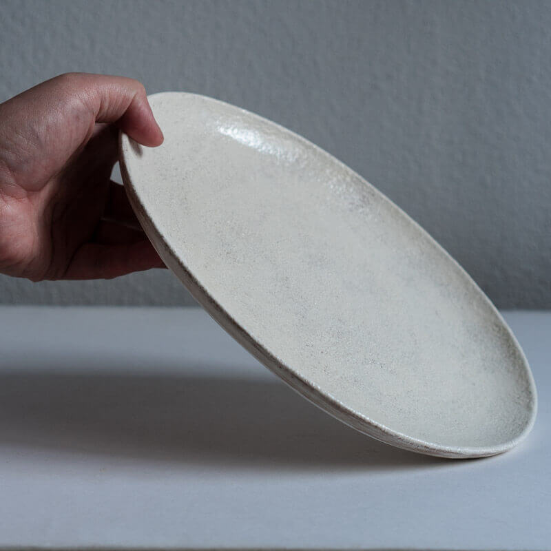 Ohashi Mutsumi Ash Glaze Oval Plate