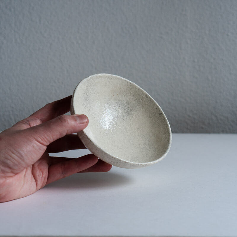 Ohashi Mutsumi, Ash Glaze, Small Shallow Bowl