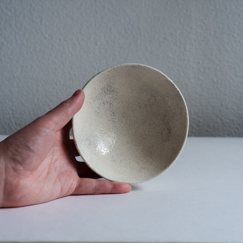 Ohashi Mutsumi, Ash Glaze, Small Shallow Bowl