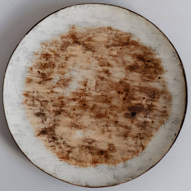 Mutsumi Ohashi 26cm Yakishime Kohiki Round Plate B