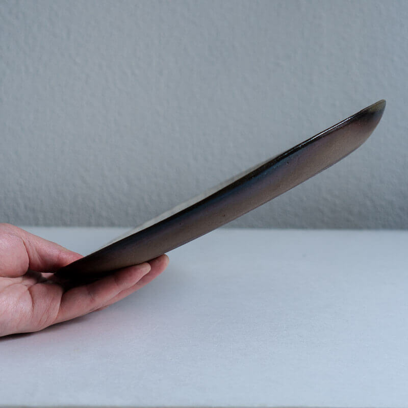 Mutsumi Ohashi 26cm Yakishime Kohiki Round Plate B