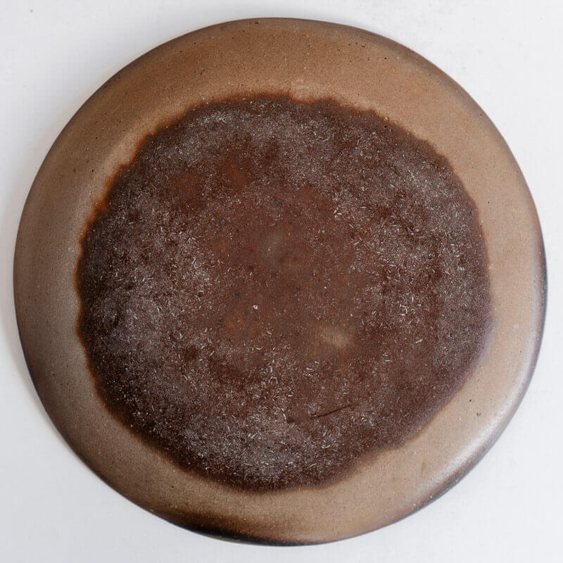 Mutsumi Ohashi 26cm Yakishime Kohiki Round Plate B