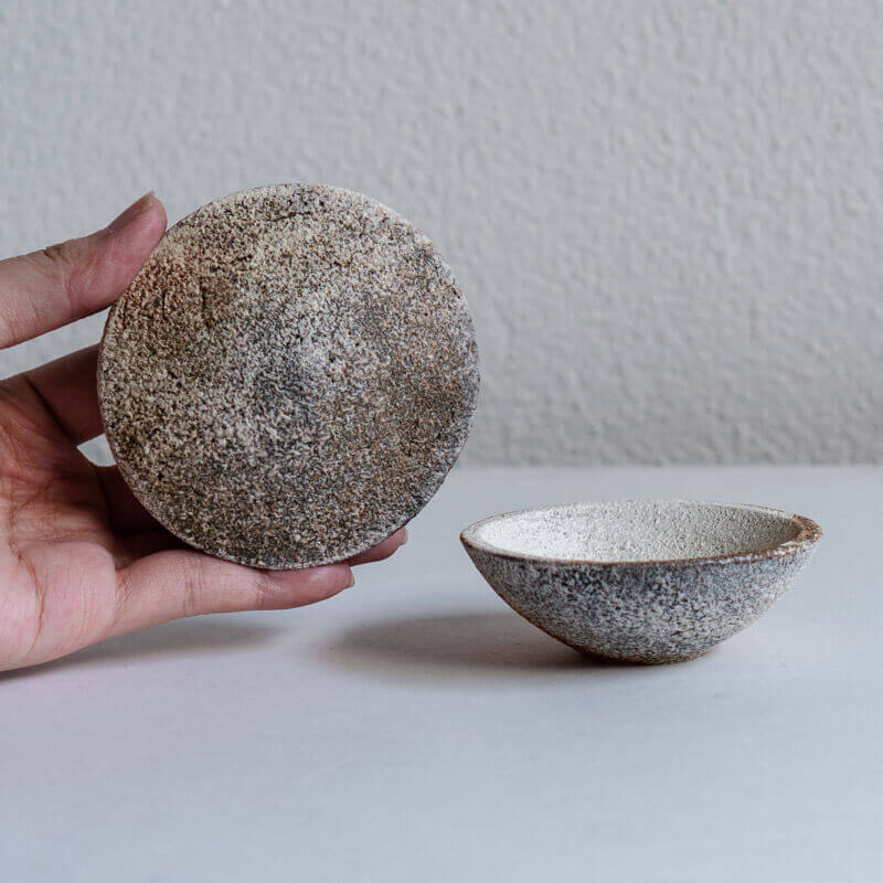 Ohashi Mutsumi, Yakishime Kohiki Lidded Dish B