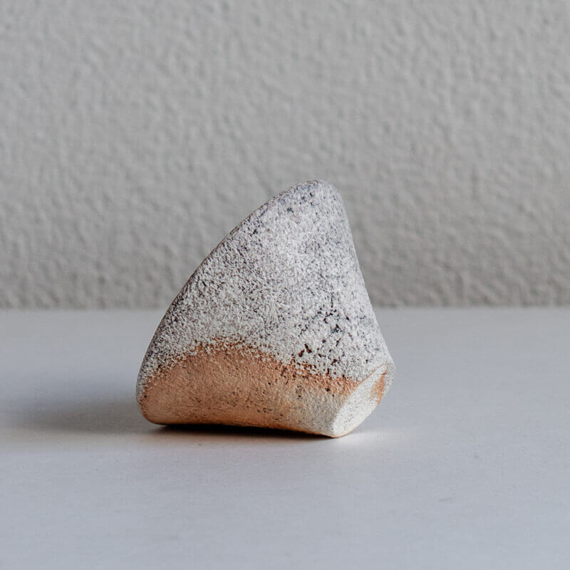Mutsumi Ohashi Bizen-style Hakeme Guinomi Sake Cup A