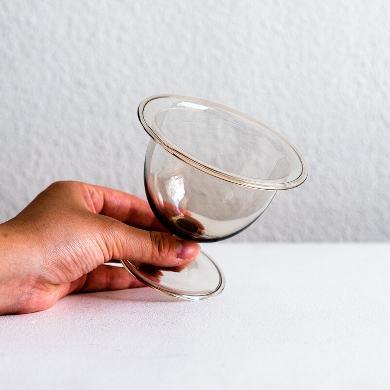 Takashi Nagaki (RITOGLASS) Ice Cream Cup, Amber