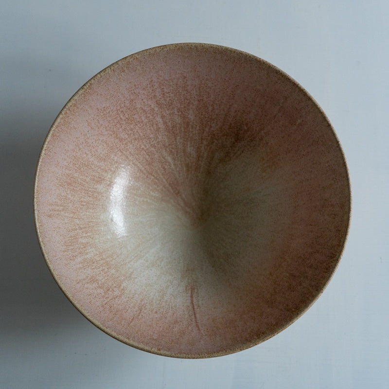 吉田丈 赤彩 深鉢