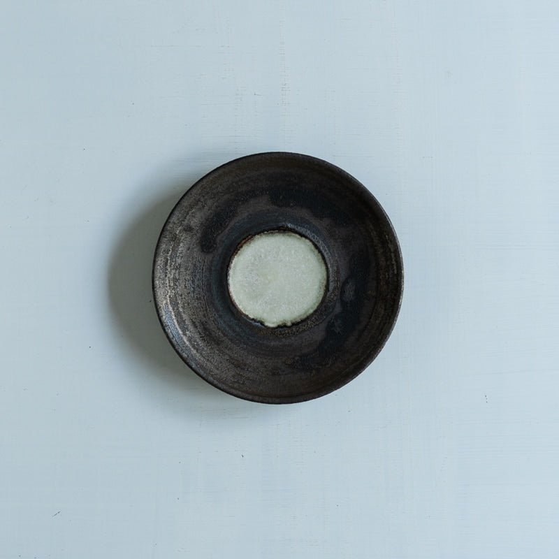 吉田丈 白釉 豆皿